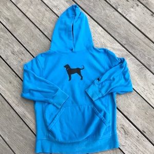 Black dog hooded sweatshirt